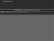 Tablet Screenshot of cutedora.com